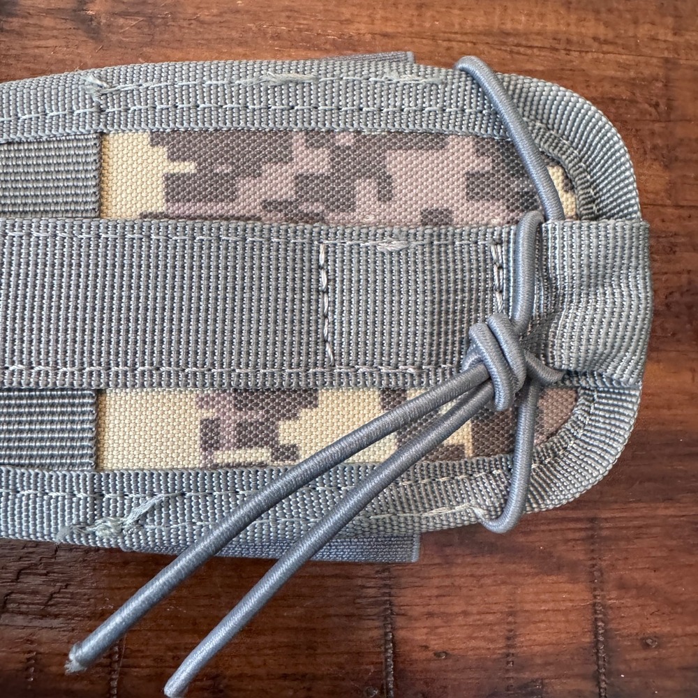 Set of 2 Tactical Magazine Pouches Digital Camo Grey Nylon Mag Holders - Picture 9 of 10
